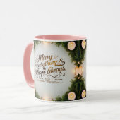 Combo Mug Set – Cozy Candlelight Christmas Gift マグカップ (正面左)