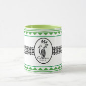 Combo mug Tribal cagou Style vert マグカップ (中央)