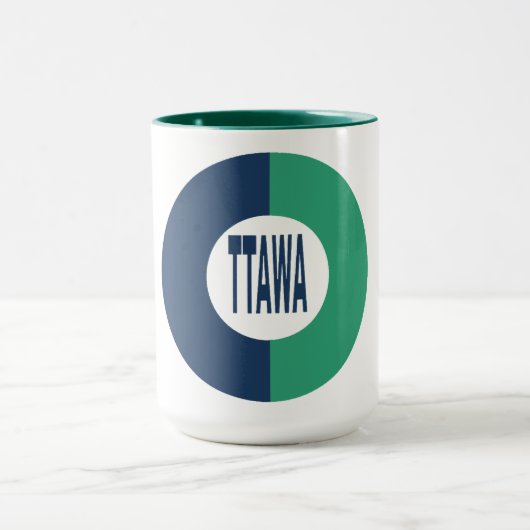 Combo mug vert chasseur  444 ml  OTTAWA マグカップ (中央)