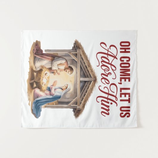 Come Adore Him Tapestry タペストリー (正面(横))