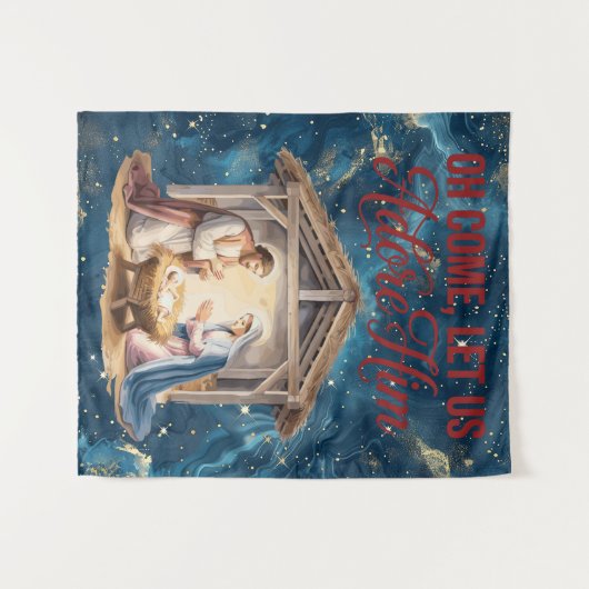 Come Adore Him Tapestry タペストリー (正面(横))