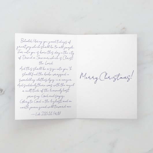 Come And Behold Him | Christmas Greeting Card カード (内部)