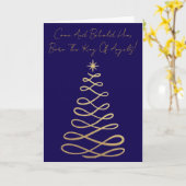 Come And Behold Him | Christmas Greeting Card カード (黄色い花)