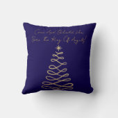 Come And Behold Him | Christmas Throw Pillow クッション (裏面)