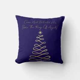Come And Behold Him | Christmas Throw Pillow クッション