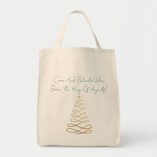 Come And Behold Him | Christmas Tote Bag トートバッグ (正面)