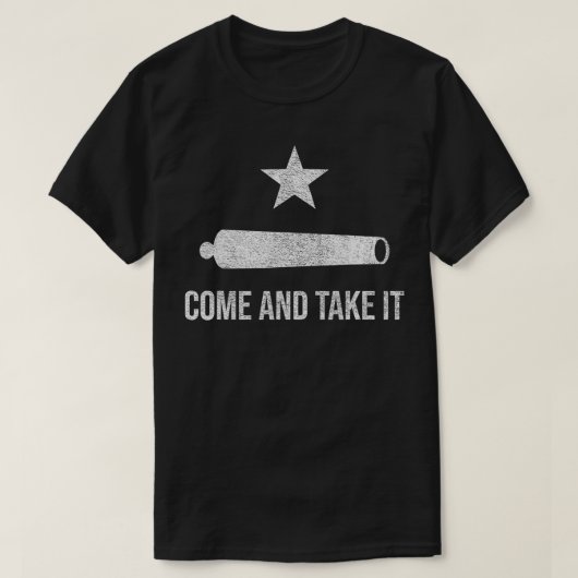 COME AND TAKE IT FLAG TEXAS PRIDE GONZALES CANNON Tシャツ (デザイン正面)