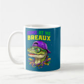 Come At Me Breaux Alligator Funny Mardi Gras Carni コーヒーマグカップ (左)