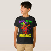 Come At Me Breaux Crawfish Beads Funny Mardi Gras Tシャツ (正面フル)