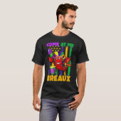 Come At Me Breaux Crawfish Funny Mardi Gras Beads Tシャツ (正面フル)