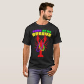 Come At Me Breaux Mardi Gras Crawfish Beads Men Wo Tシャツ (正面フル)