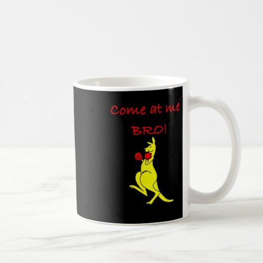 Come At Me Bro Kangaroo Boxing Novelty Gift コーヒーマグカップ (右)