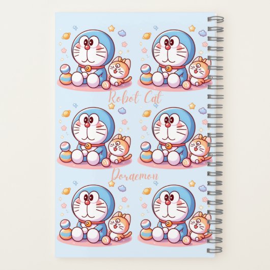 Come Come Cat And Doraemon ノートブック (裏面)