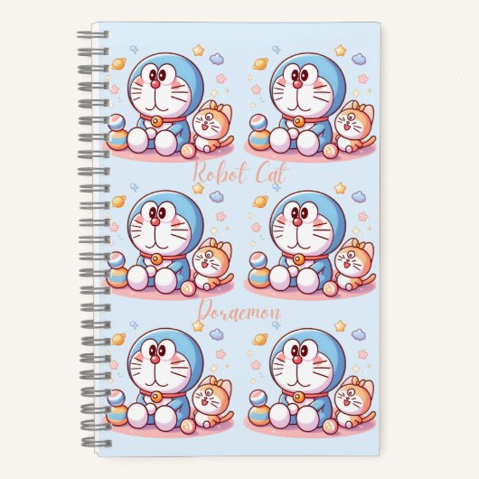 Come Come Cat And Doraemon ノートブック (正面)
