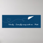 Come Fly with Me Paper Airplane ポスター (正面)