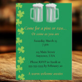 Come for a Pint or come as you are 招待状