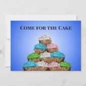 Come for the Cake Stay Because leaving is Awkward  招待状 (正面)