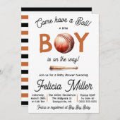 Come Have a Ball! Baby Boy Baseball Baby Shower 招待状 (正面/裏面)