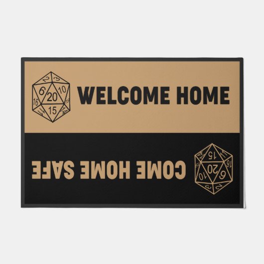  Come Home Safe And Welcome Home Doormat ドアマット (正面)