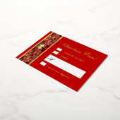 Come Let Us Adore Him Foil Holiday Response Card 箔シーズンポストカード (回転した状態)