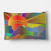 Come on Down Psychedelic Print Cut Sew Bag アクセサリーポーチ (裏面)