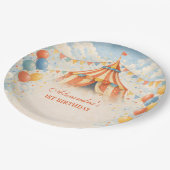 Come One Come All Circus Birthday ペーパープレート (アングル)