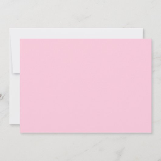 Come Party With Me pink birthday invitation 招待状 (裏面)