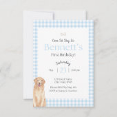 Come Sit Stay Birthday Invitation 招待状 (正面)