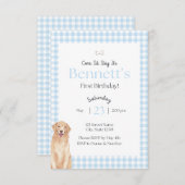 Come Sit Stay Birthday Invitation 招待状 (正面/裏面)