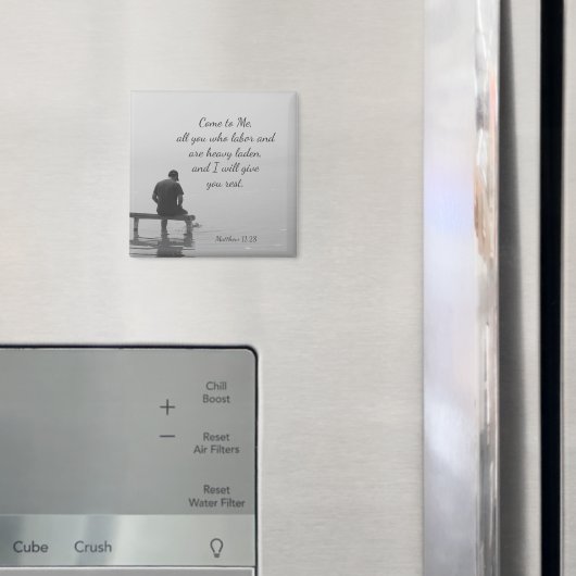 Come to Me, I will give you rest, Matt 11:28 マグネット (インサイチュ (冷蔵庫))