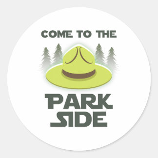 Come To The Park Side National Park Camping Enthus ラウンドシール