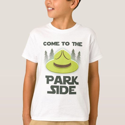 Come To The Park Side National Park Camping Enthus Tシャツ (正面)