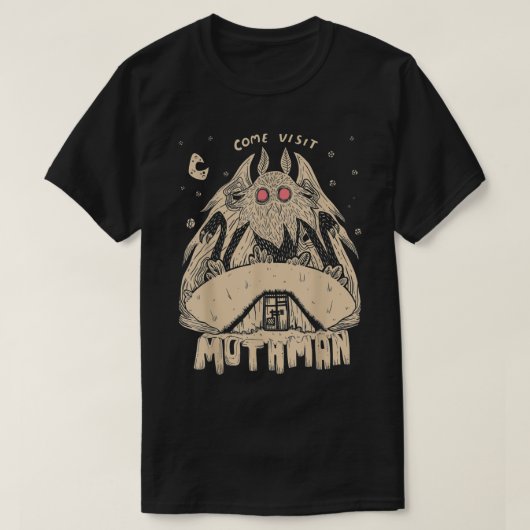 Come Visit Mothman  Tシャツ (デザイン正面)
