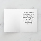 COMEDIC GNOME SAYS YOU ARE NOT OLD BIRTHDAY CARD カード (内部)