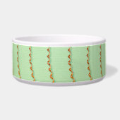 Comedouro para Pets gavinhas verde foto autoral ボウル (正面)