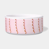 Comedouro para Pets rosa gavinhas foto autoral ボウル (左)