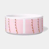 Comedouro para Pets rosa gavinhas foto autoral ボウル (裏面)