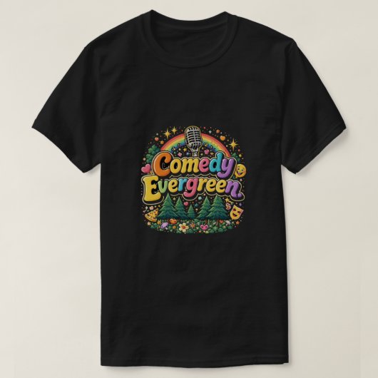 Comedy Evergreen: Timeless Humor Retro Aesthetic Tシャツ (デザイン正面)