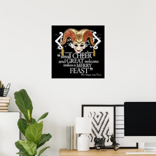 Comedy Of Errors Feast Quote ポスター (ホームオフィス)