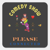 COMEDY SHOW スクエアシール (正面)