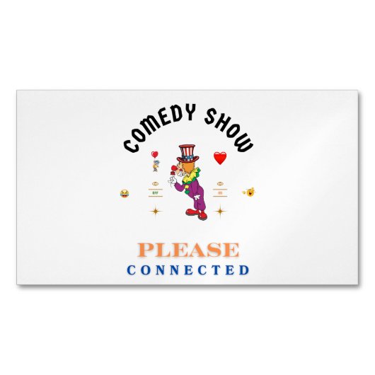 COMEDY SHOW マグネット名刺 (正面)