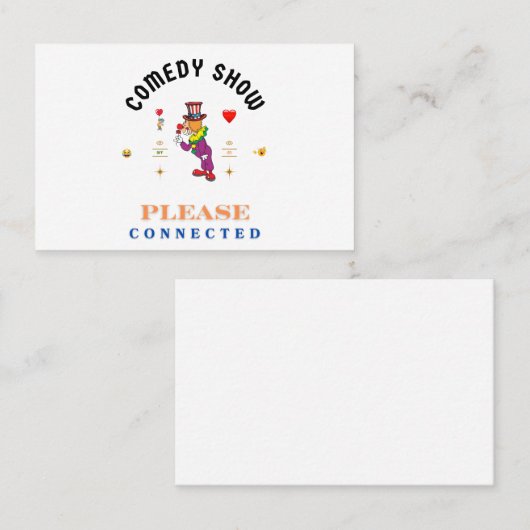COMEDY SHOW  名刺 (正面/裏面)