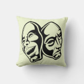 Comedy Tragedy masks masquerade still life art  クッション (正面)