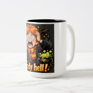 Comedy Wizard Drinking Mug for Fantasy Lovers ツートーンマグカップ