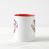 Comesticsのハート マグカップ (中央)