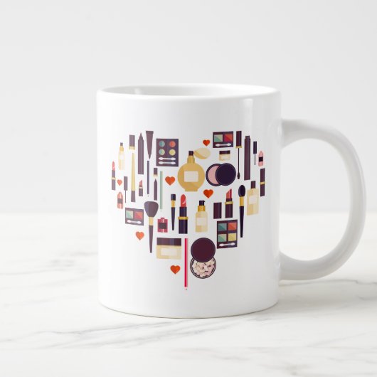 Comesticsハート ジャンボコーヒーマグカップ (右)