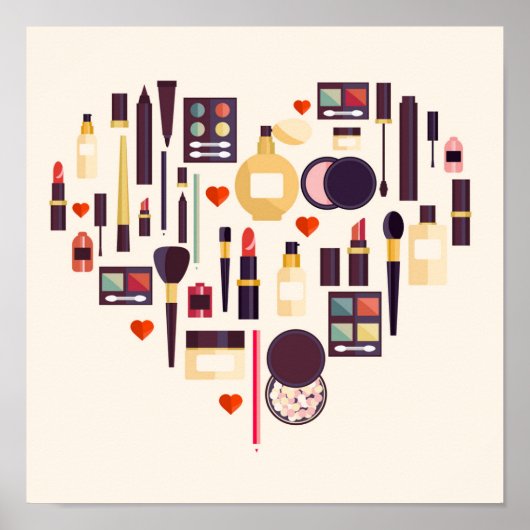 Comesticsハート ポスター (正面)