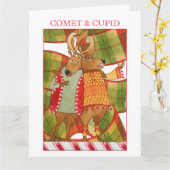 COMET CUPIDビッグクリスマスカード カード (黄色い花)