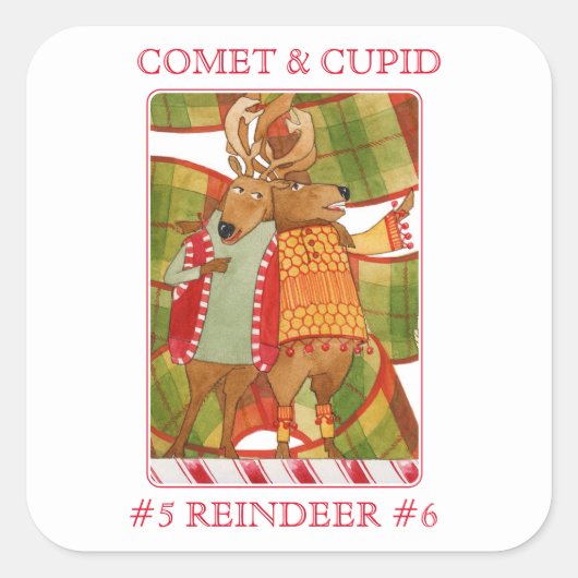 COMET CUPID大四角ステッカー スクエアシール (正面)