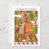 COMET CUPID 5x7フラットクリスマスカード シーズンカード (正面)